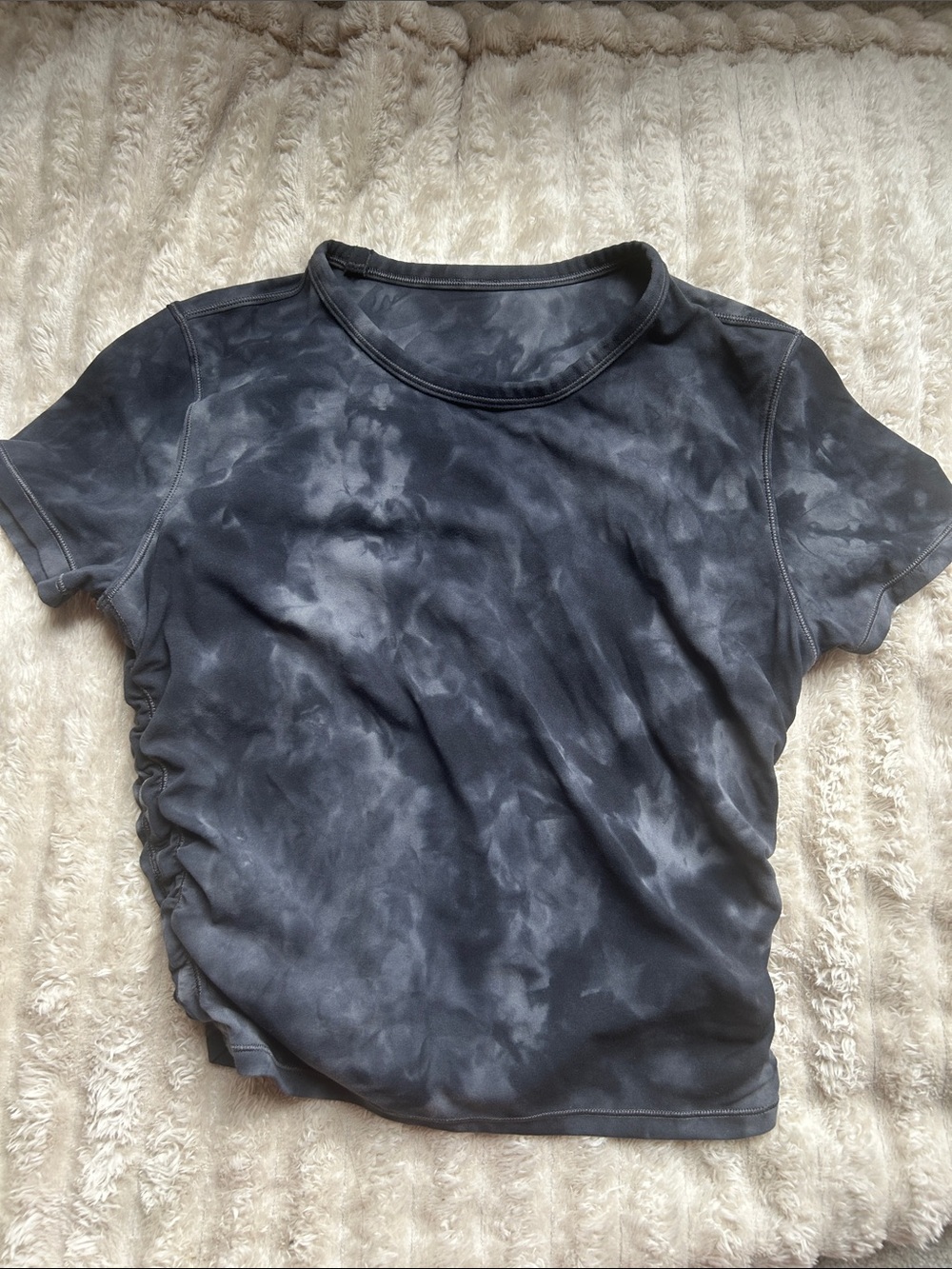 Lululemon All It Takes Short Sleeve Cropped Shirt Tie-Dye